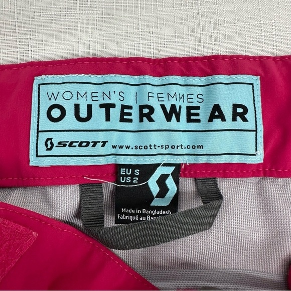 Scott Outerwear Women’s size 2 Sylo Hot Pink Ski Shell Unlined Pants - Picture 12 of 15